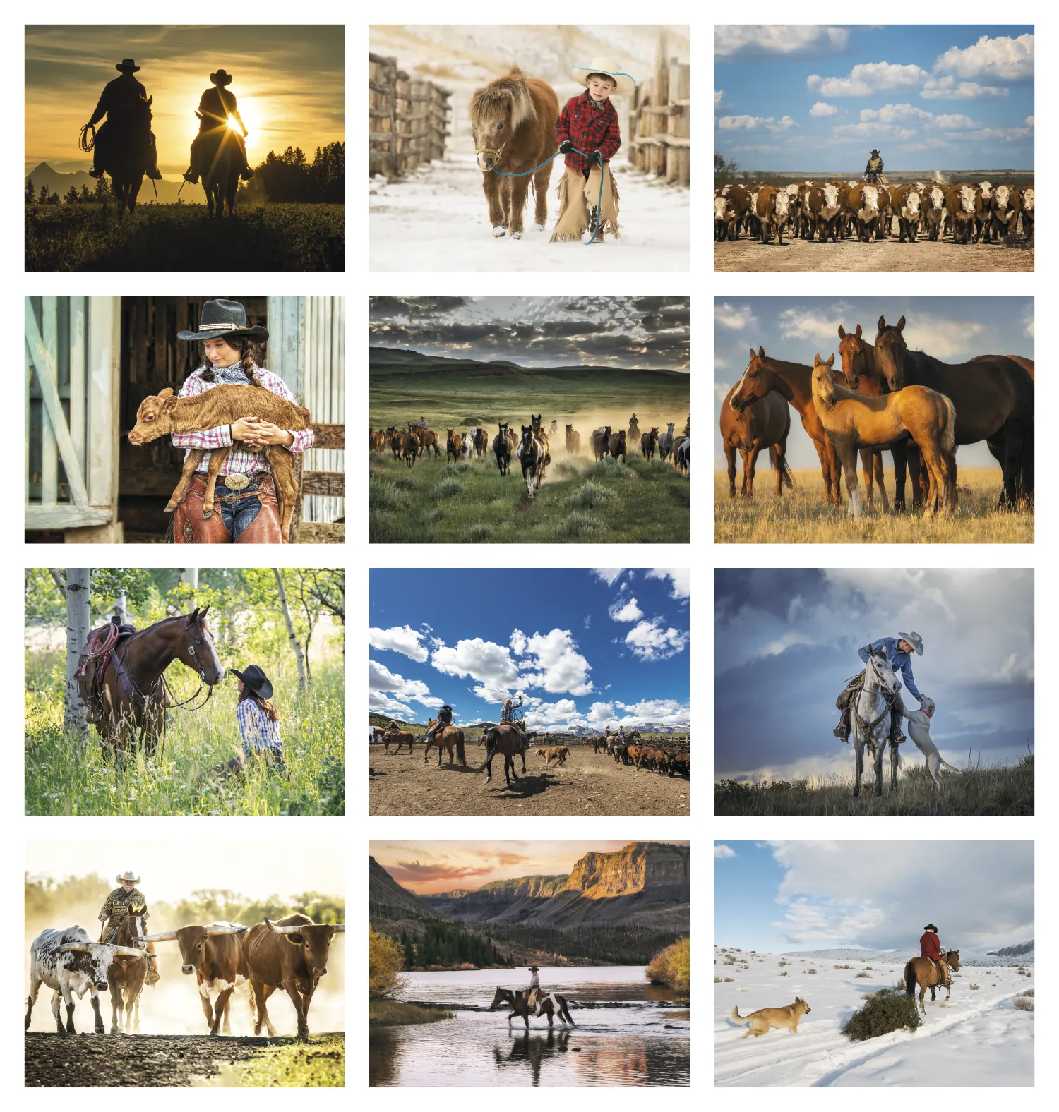 Western Landscape Wall Calendar FSC Gloss - 18.5 x 11 in - product view 30