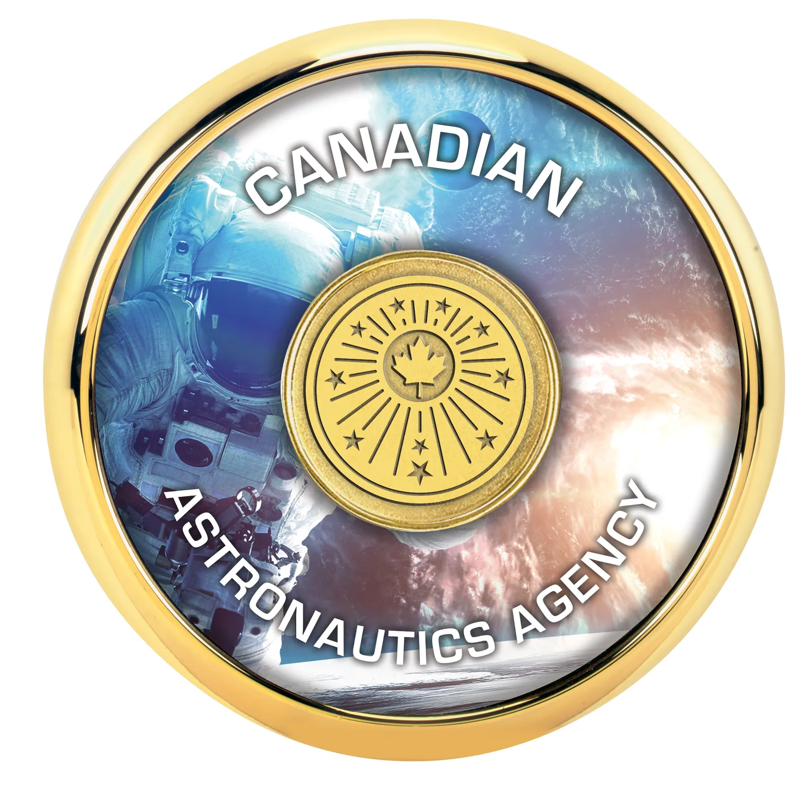 Round Brass Coaster Leather Cork-Backed Single - 0.375 in - product view 14