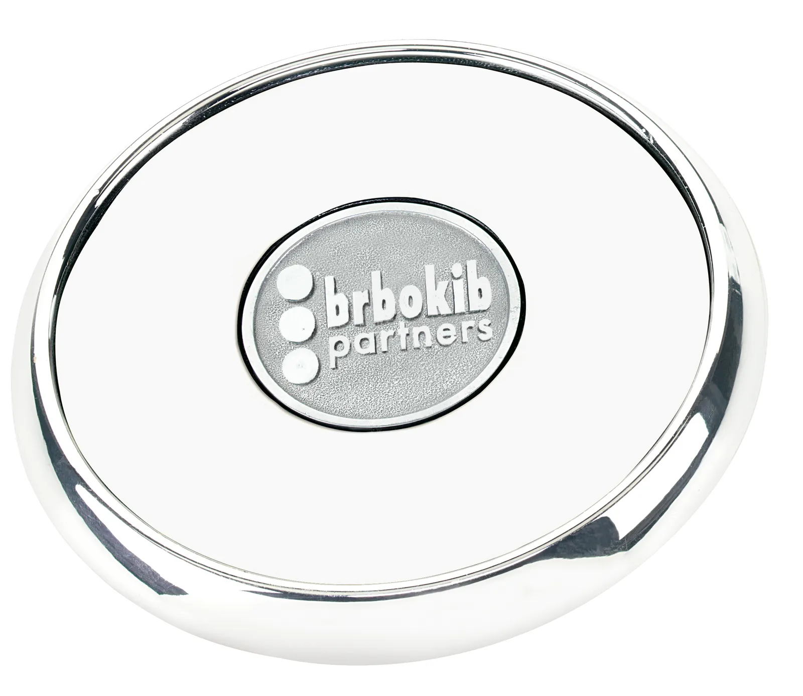 Round Zinc Coaster Leather Cork-Backed Single - 0.375 in - product view 4