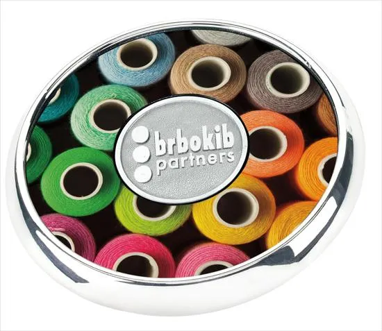 Round Zinc Coaster Leather Cork-Backed Single - 0.375 in