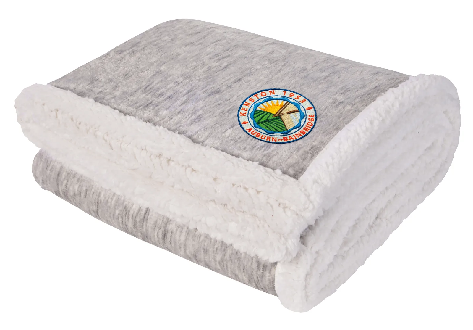 Two Tone Sherpa Blanket Cream Edge - 60 x 50 in - product view 2