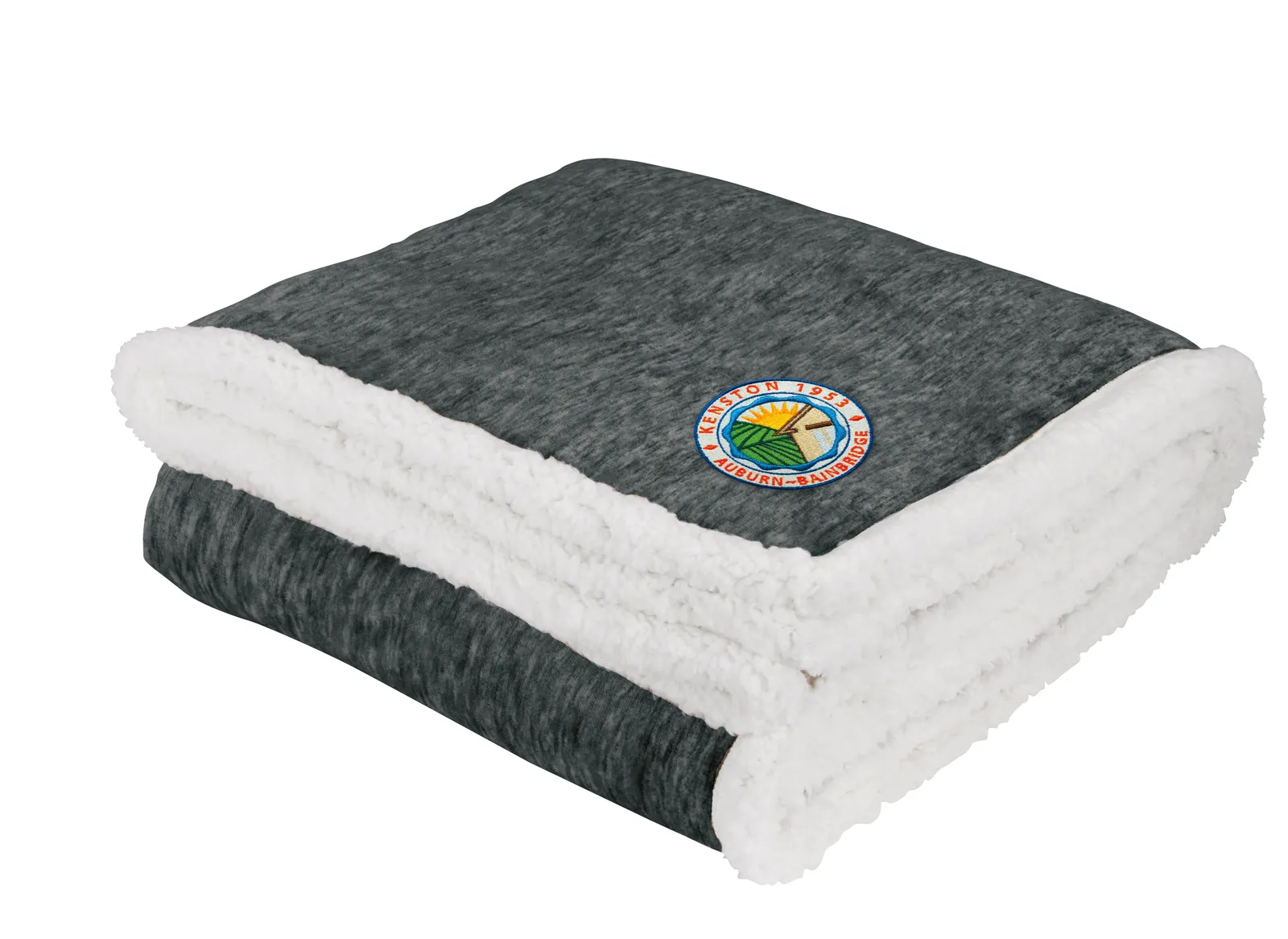 Two Tone Sherpa Blanket Cream Edge - 60 x 50 in - product view 4