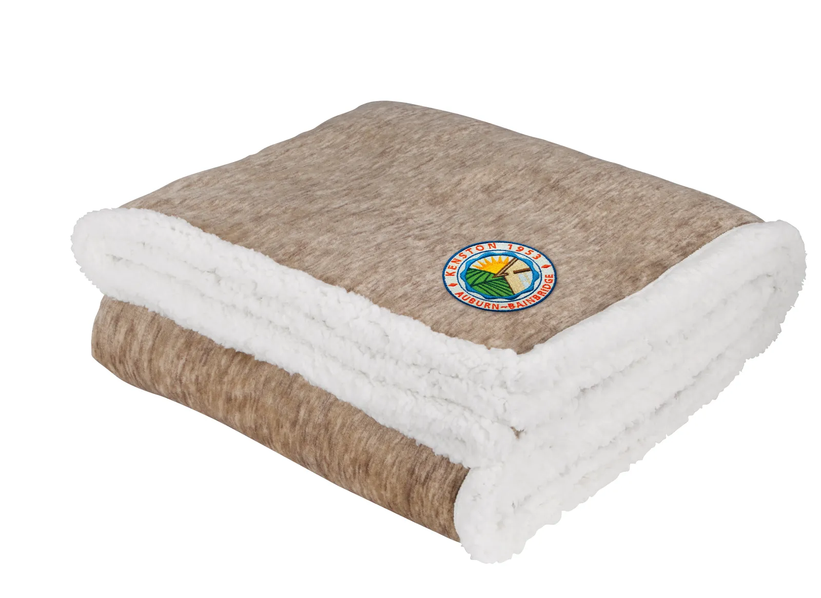 Two Tone Sherpa Blanket Cream Edge - 60 x 50 in - product view 6