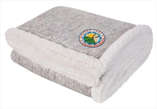 Two Tone Sherpa Blanket Cream Edge - 60 x 50 in