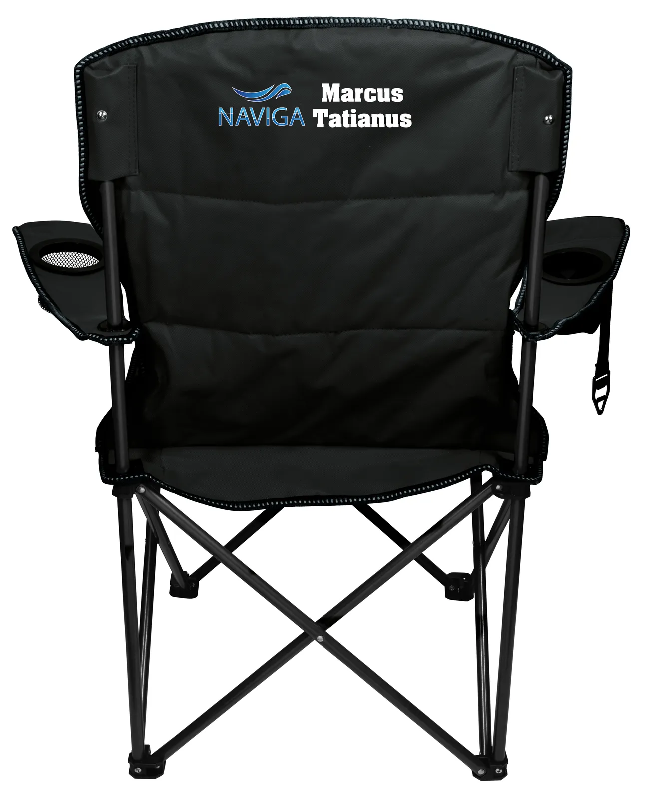 Padded Folding Chair Bottle Opener Steel Frame - 39 in - product view 8