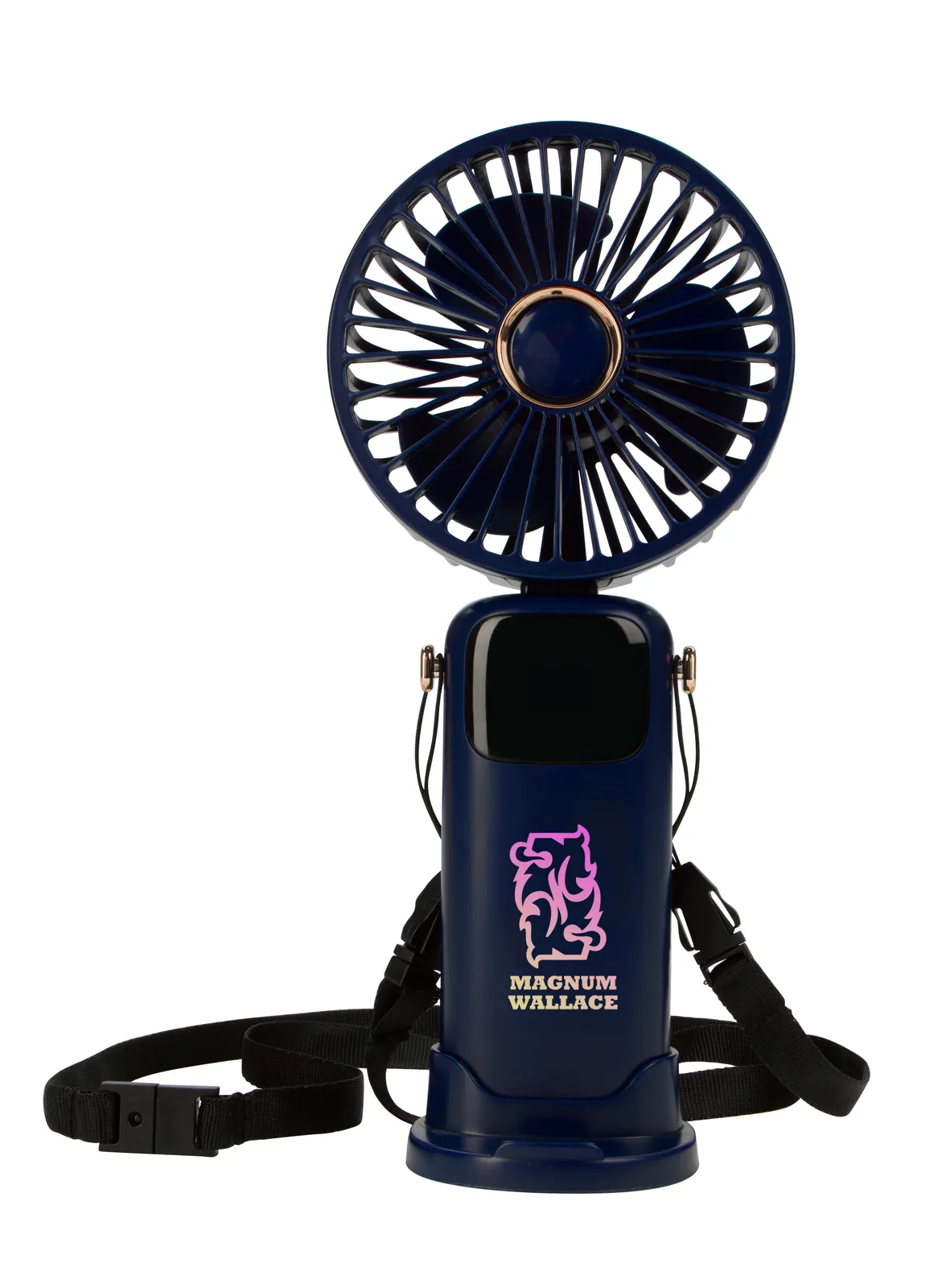 Handheld Fan Rechargeable 6-Speed LED Display - 8 in - product view 7