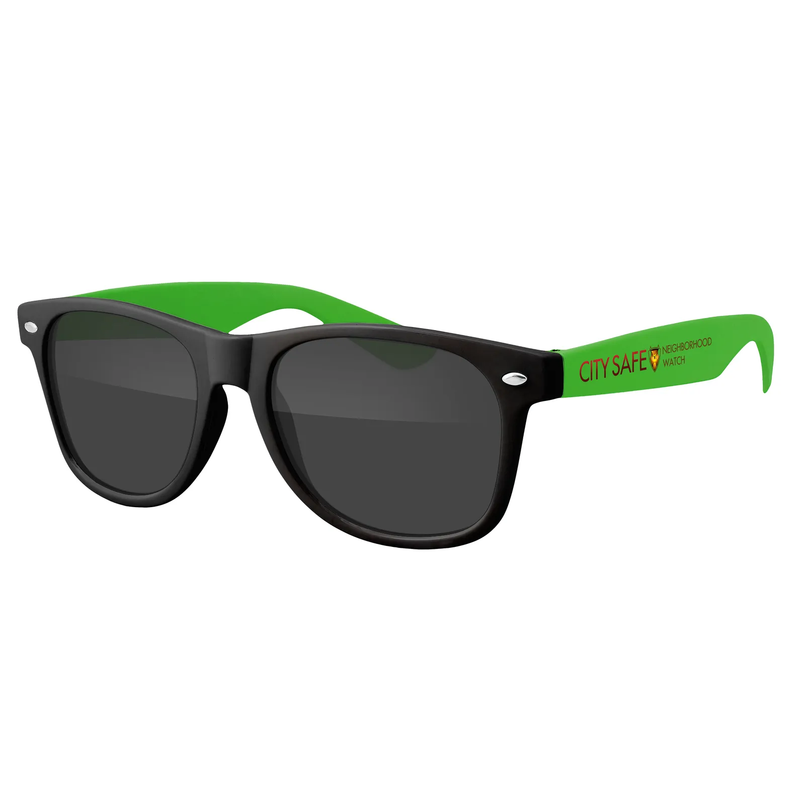 Two-Tone Retro Sunglasses Black Frame UV400 - 5.75 x 6 in - product view 3