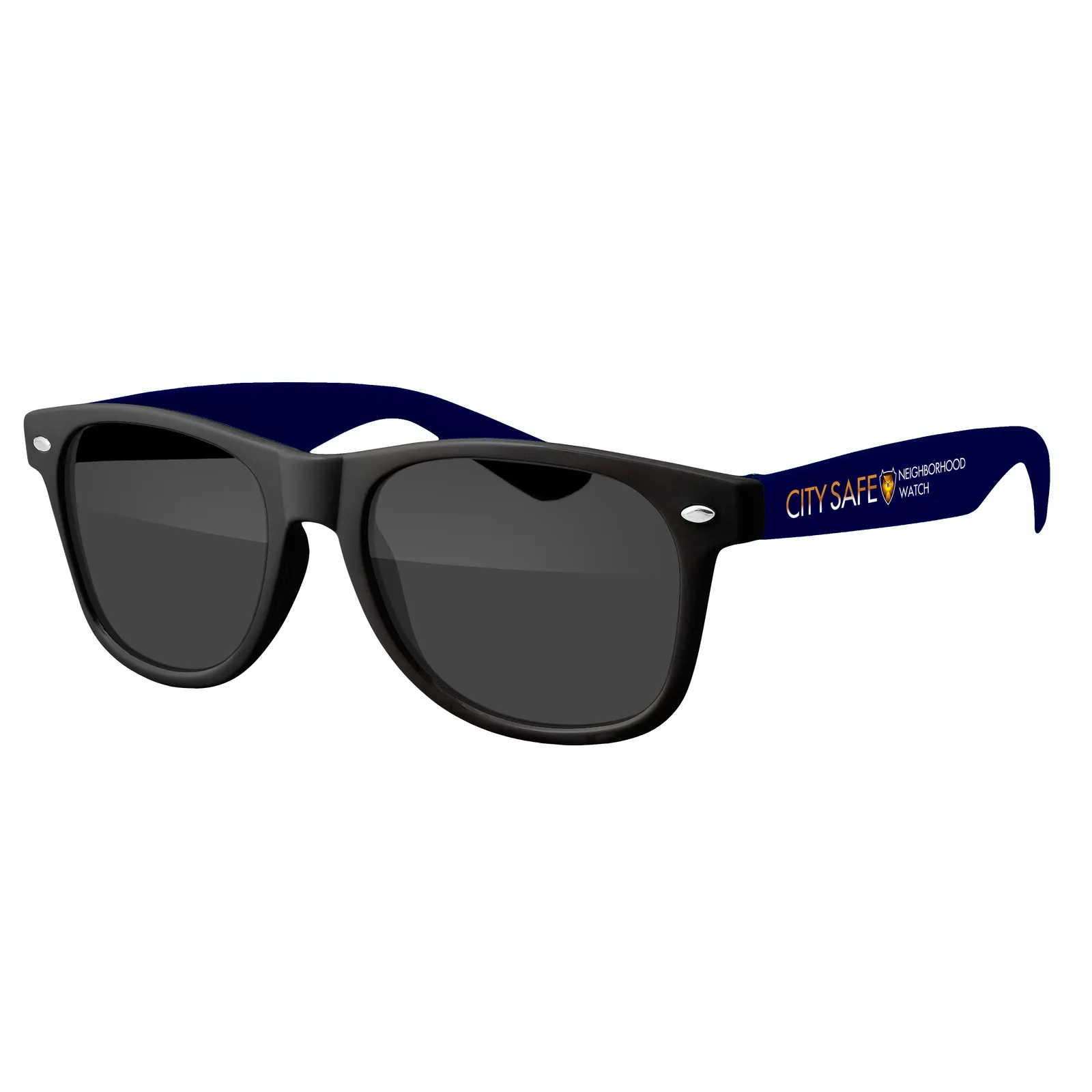 Two-Tone Retro Sunglasses Black Frame UV400 - 5.75 x 6 in - product view 4