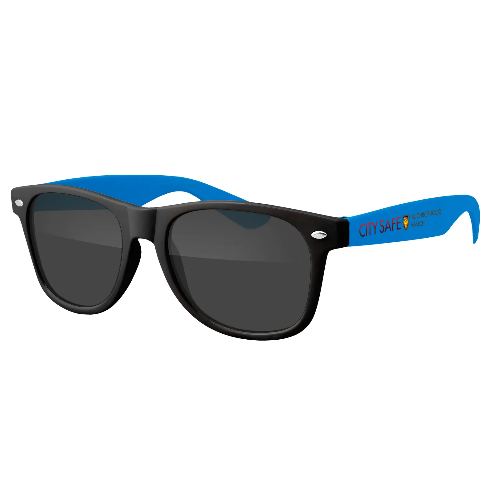 Two-Tone Retro Sunglasses Black Frame UV400 - 5.75 x 6 in - product view 7