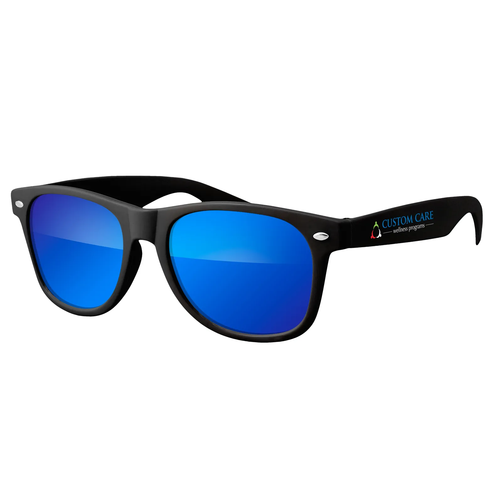 Retro Mirrored Sunglasses Polycarbonate UV400 - 5.75 x 6 in - product view 2