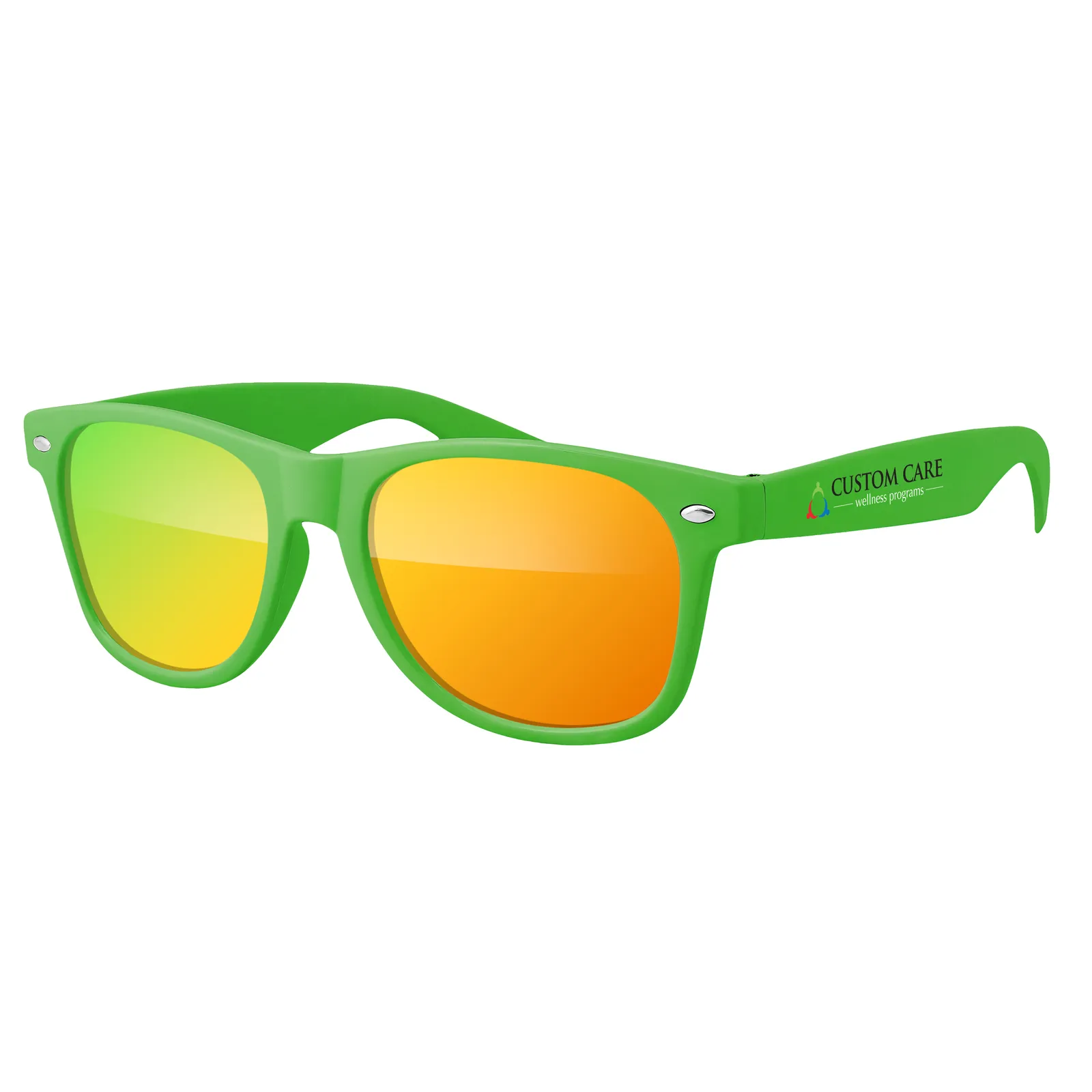 Retro Mirrored Sunglasses Polycarbonate UV400 - 5.75 x 6 in - product view 5
