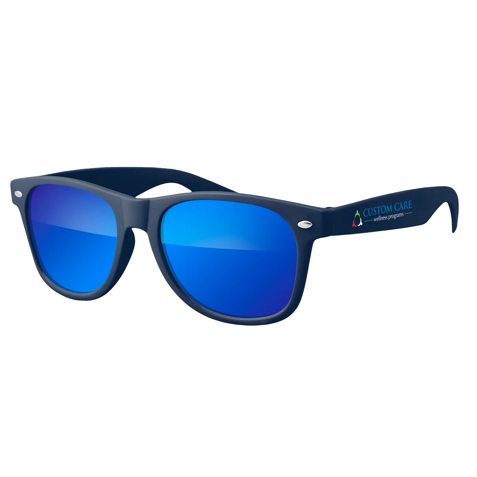 Retro Mirrored Sunglasses Polycarbonate UV400 - 5.75 x 6 in - product view 6