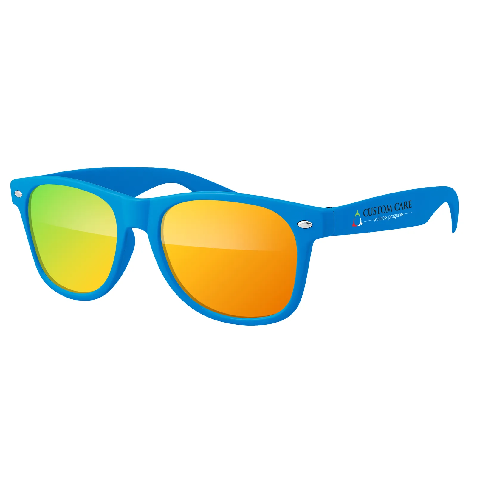 Retro Mirrored Sunglasses Polycarbonate UV400 - 5.75 x 6 in - product view 16