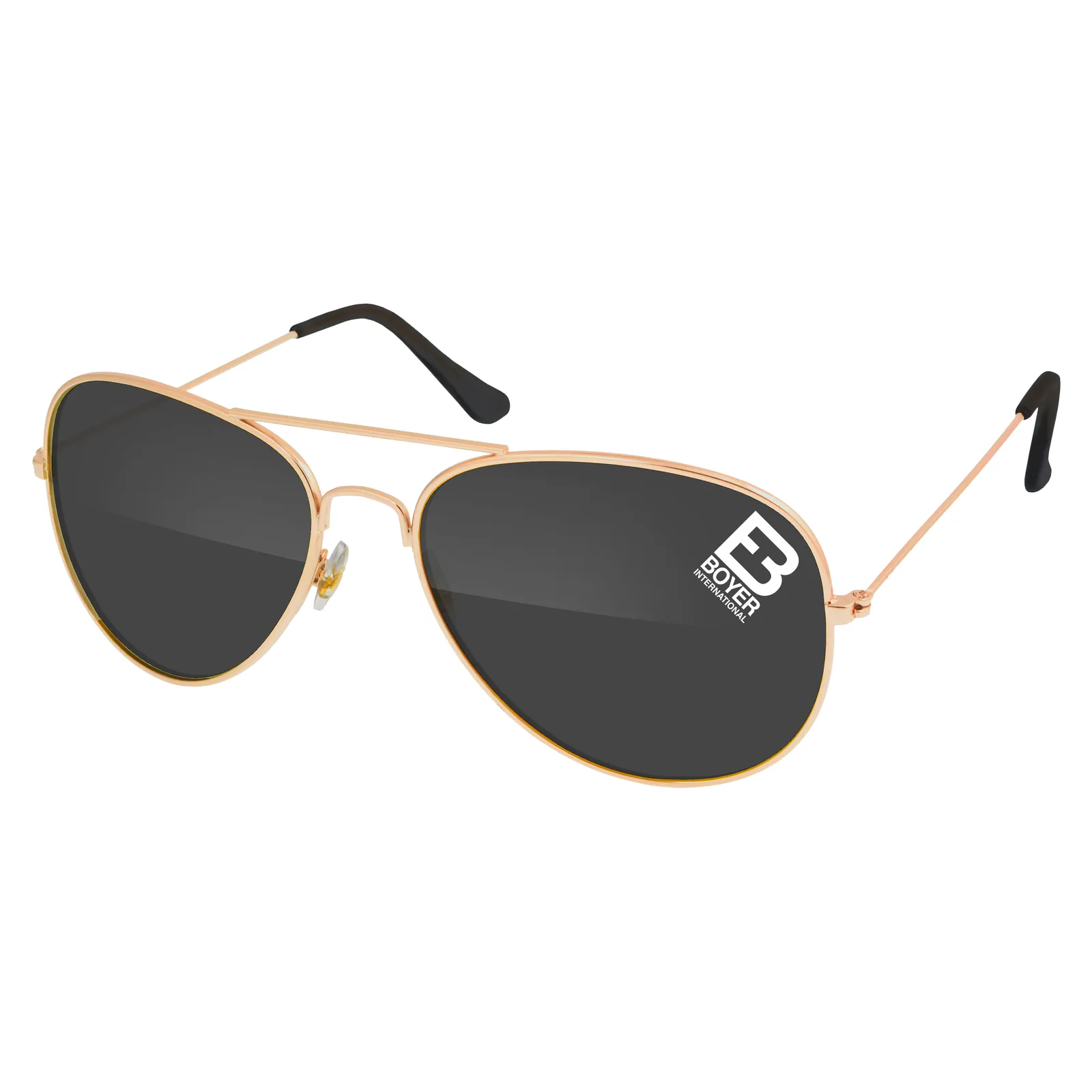Metal Aviator Sunglasses UV400 Protection - 5.5 x 5.25 in - product view 2