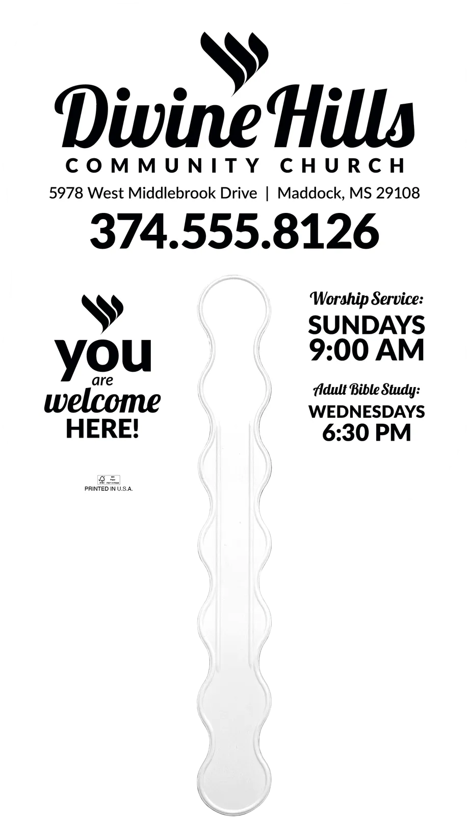 Martin Luther King Hand Fan Paper Custom - 7.75 x 7.5 in - product view 2