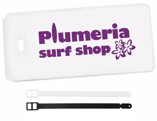 Luggage Tag PVC Plastic ID Card Pocket - 2.25 x 4.25 in