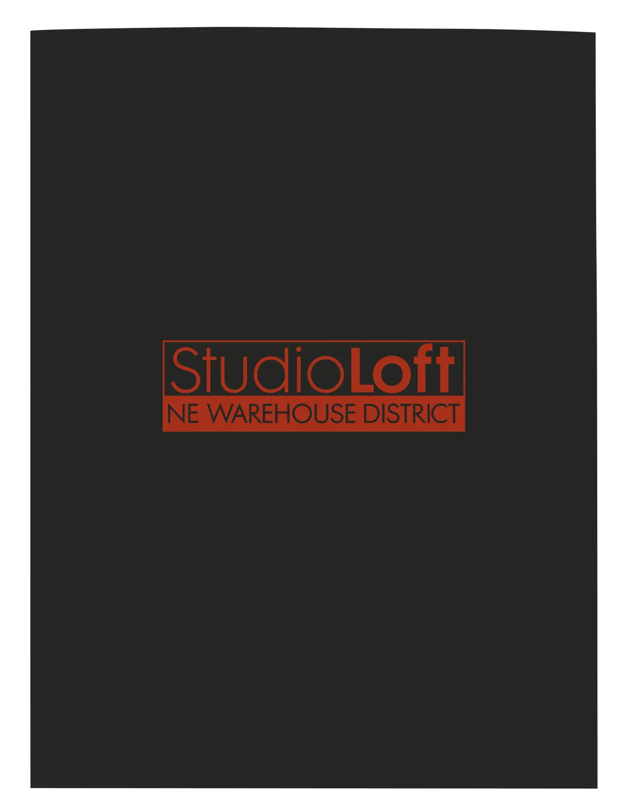 Gloss Paper Folder Business Card Slot - 12 x 9 in - product view 3