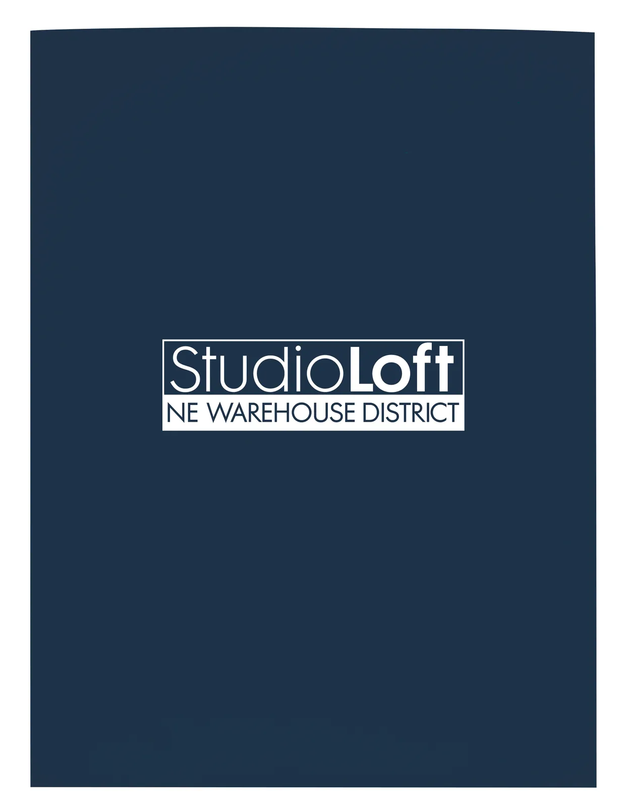 Gloss Paper Folder Business Card Slot - 12 x 9 in - product view 5