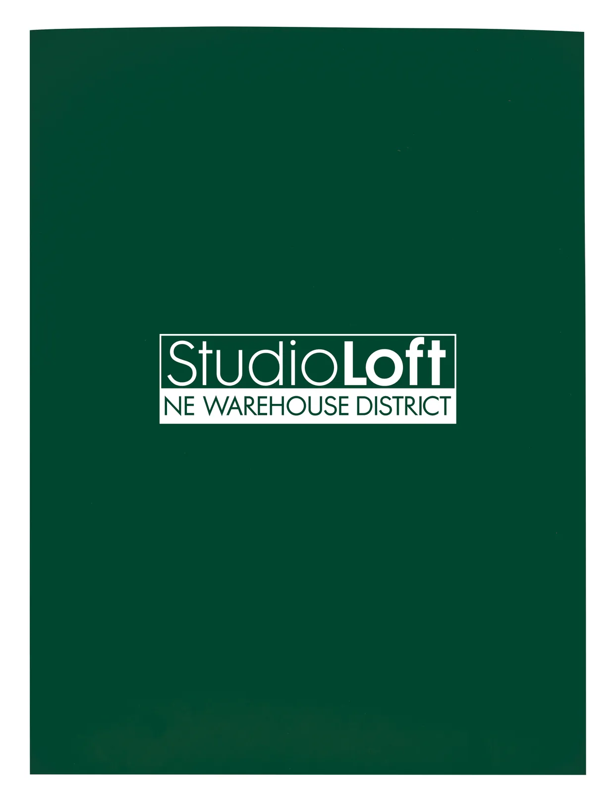 Gloss Paper Folder Business Card Slot - 12 x 9 in - product view 6