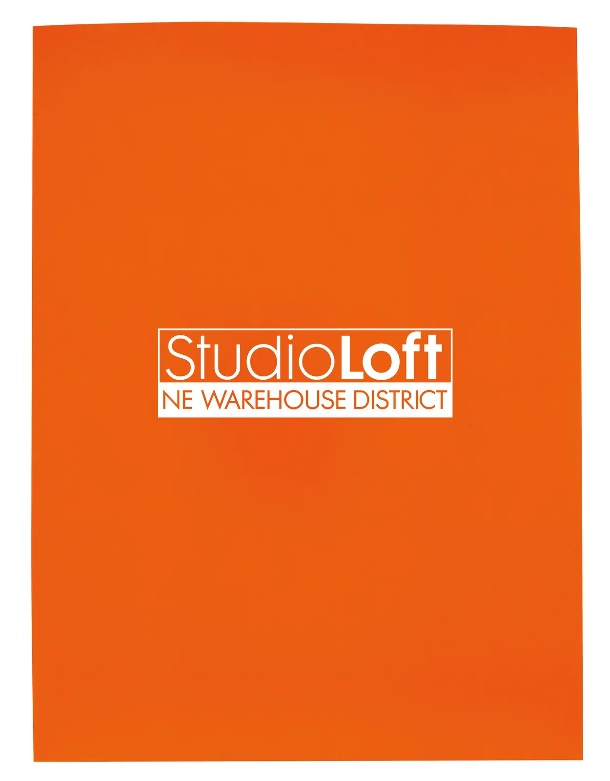 Gloss Paper Folder Business Card Slot - 12 x 9 in - product view 7