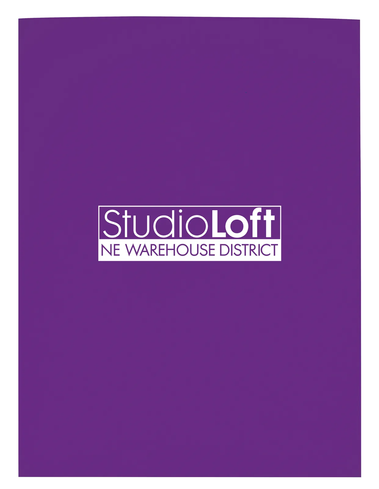 Gloss Paper Folder Business Card Slot - 12 x 9 in - product view 9