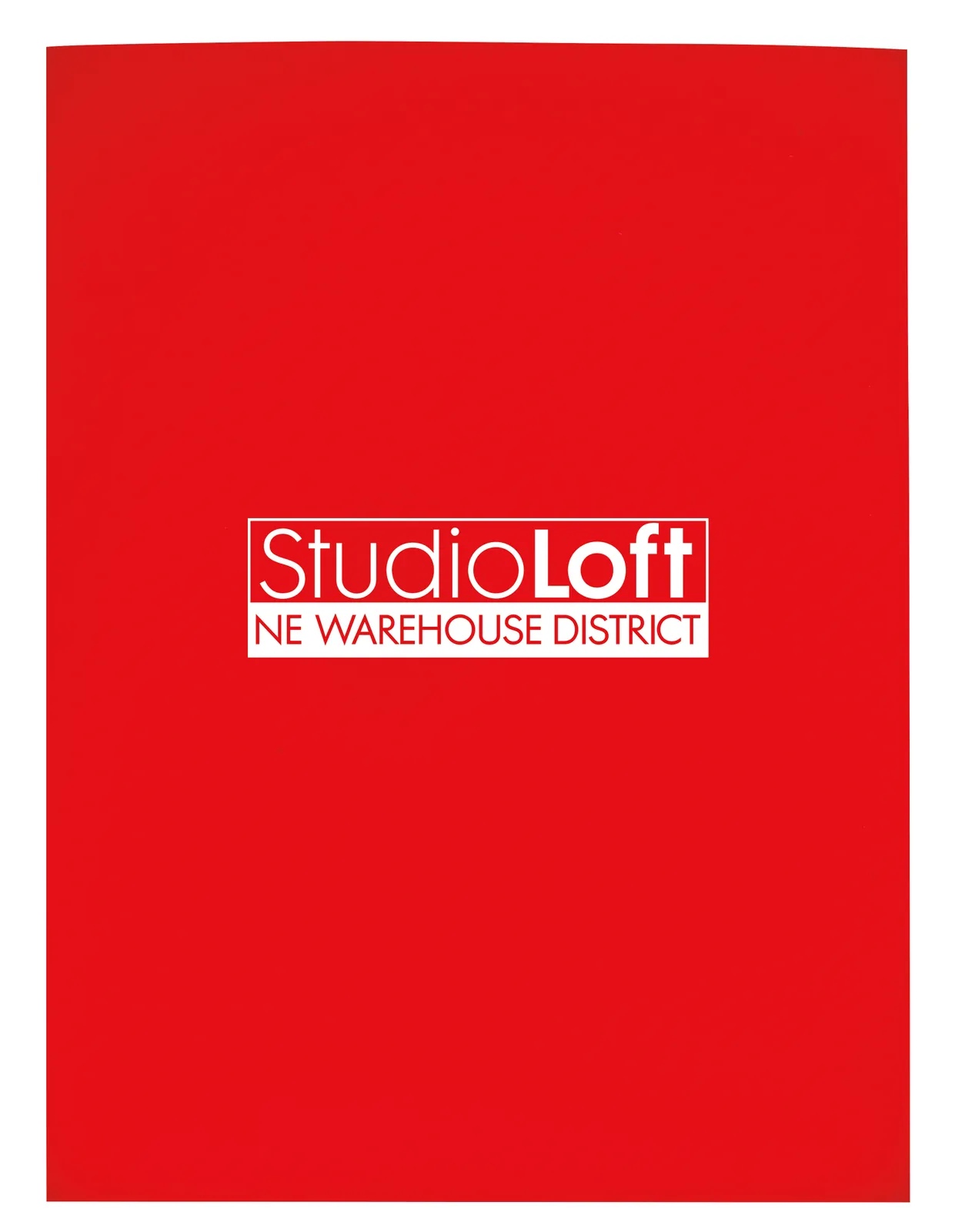 Gloss Paper Folder Business Card Slot - 12 x 9 in - product view 10