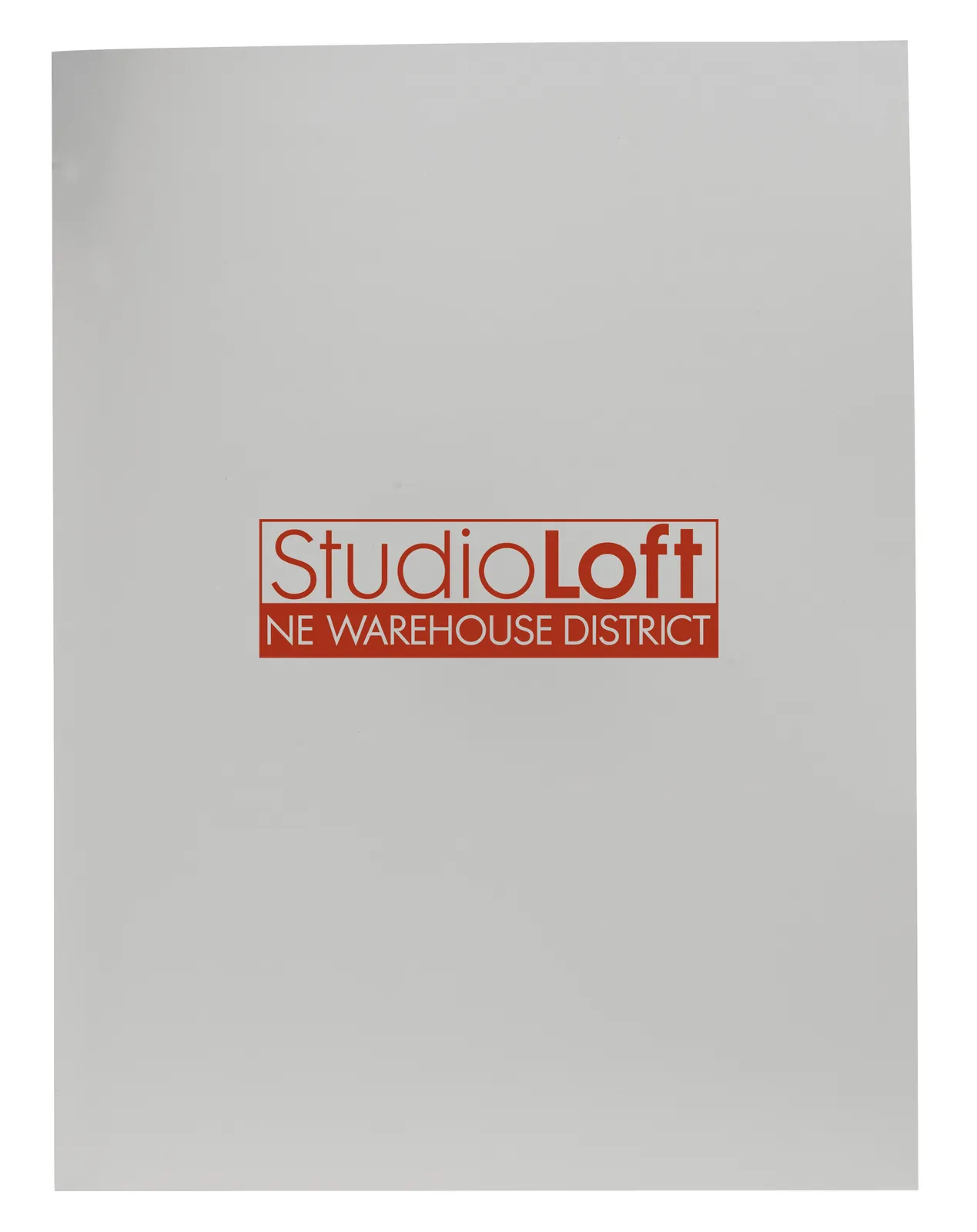 Gloss Paper Folder Business Card Slot - 12 x 9 in - product view 11