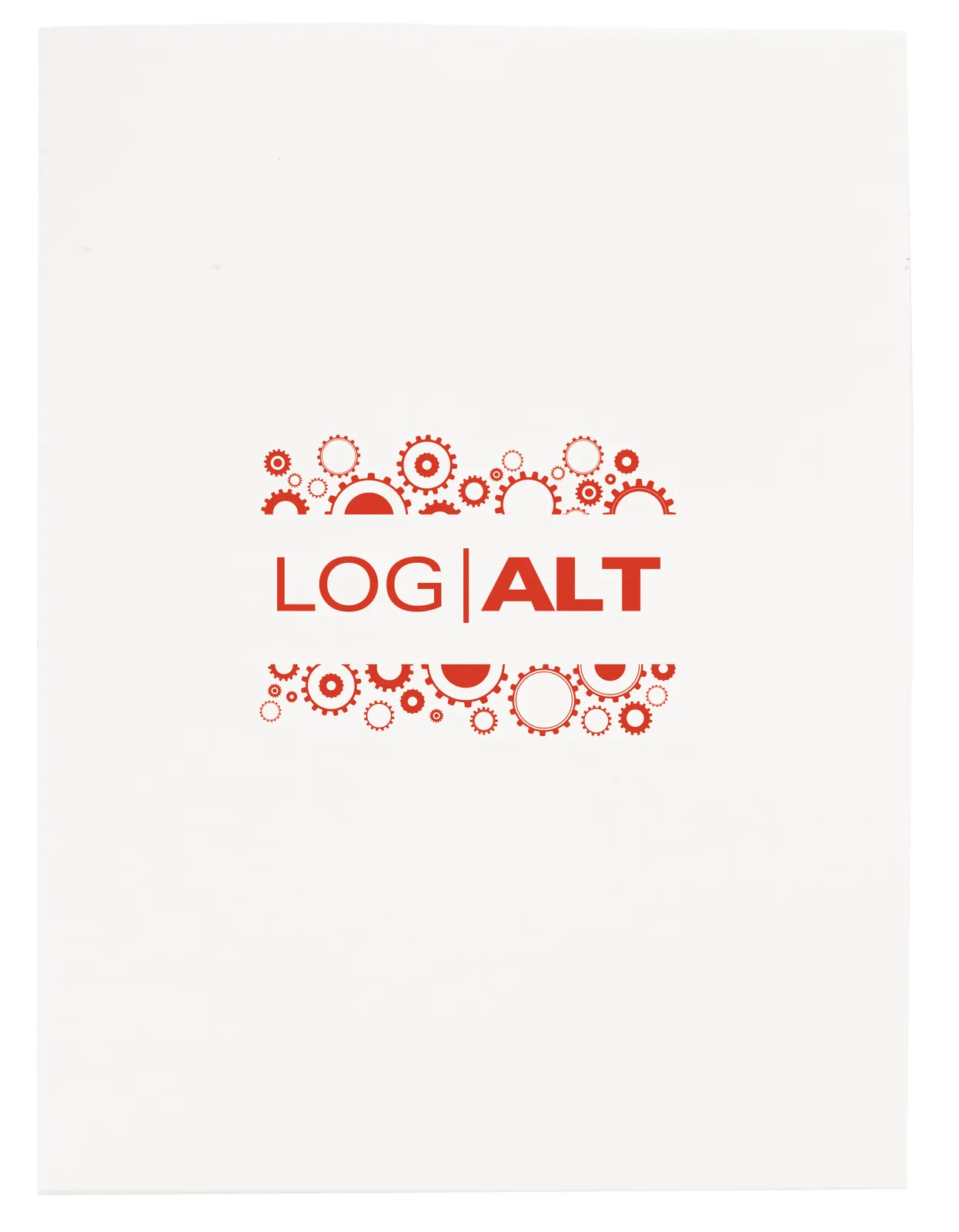 Gloss Paper Folder Business Card Slot - 12 x 9 in - product view 13