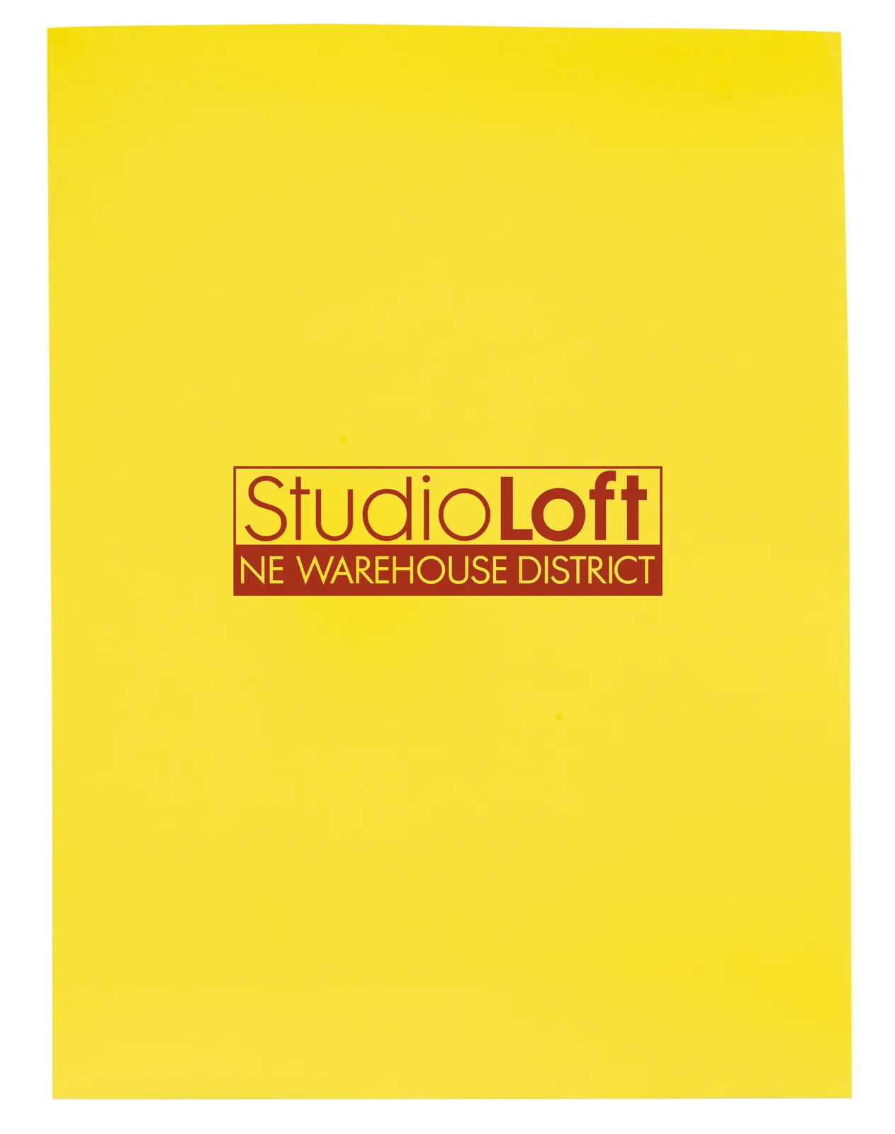 Gloss Paper Folder Business Card Slot - 12 x 9 in - product view 14