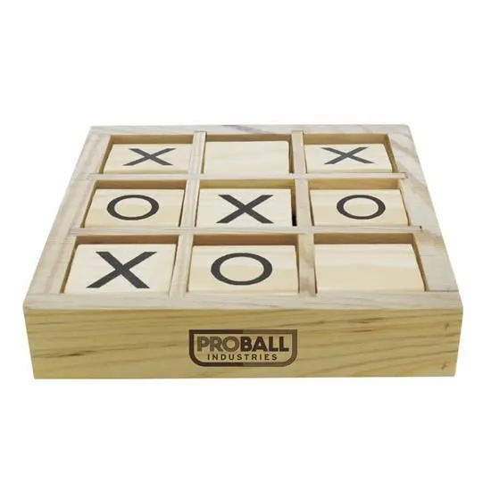 Wooden Tic-Tac-Toe Desktop Game Rotating Blocks - 5.375 x 5.375 in