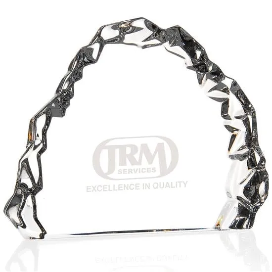 Crystal Award Carved Lead Crystal Paperweight - 5 x 6.5 in