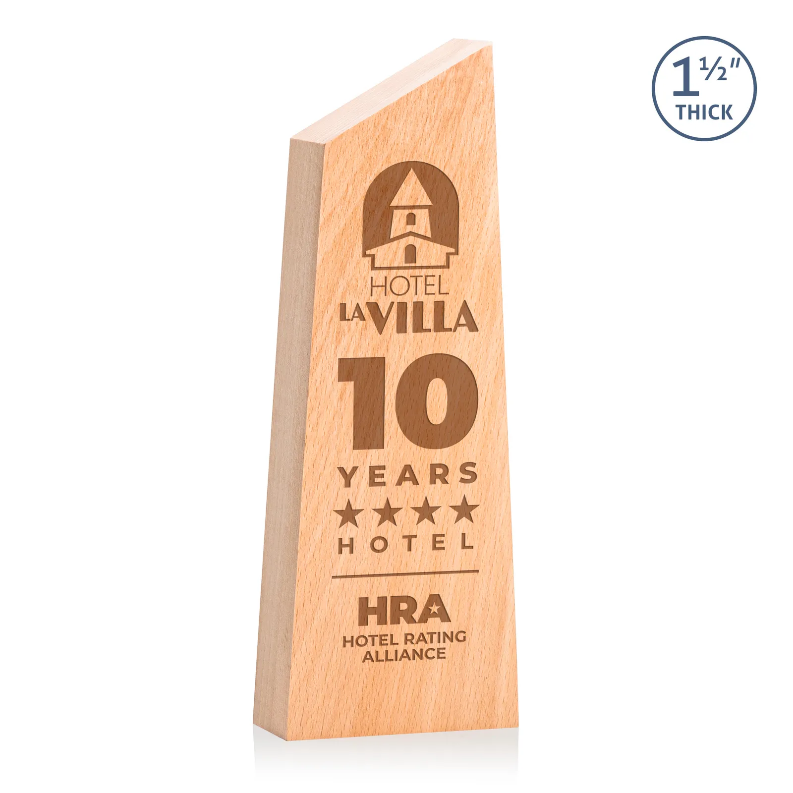 Beechwood Peak Tower Award Contemporary Polished - 3.375 x 9 in