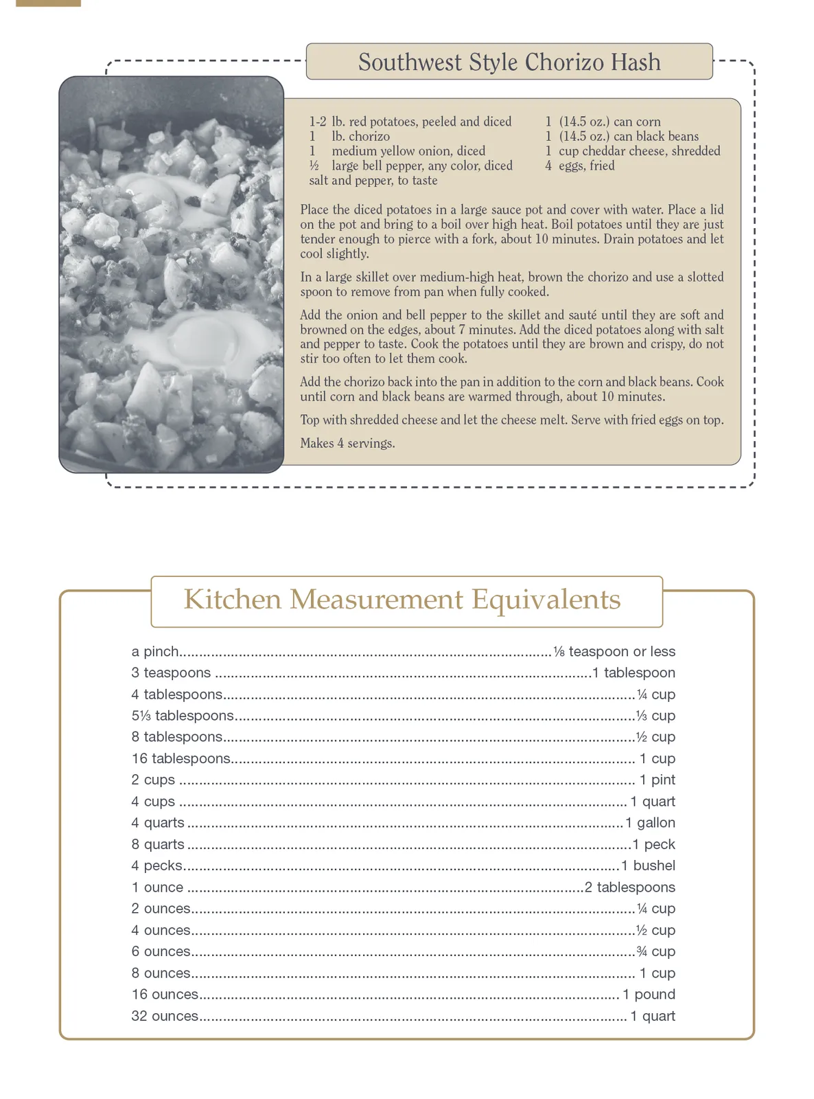 Recipe Pocket Calendar 12-Month Home Hints FSC - 14 in - product view 2