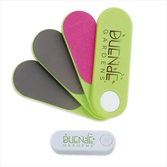 Nail File Buffer Set Sliding PS Plastic Travel - 2.625 x 0.875 in