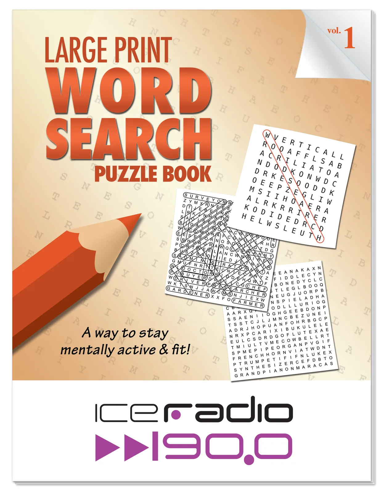 Large Print Word Search Puzzle Book Adult - 10.5 x 8 in - product view 2