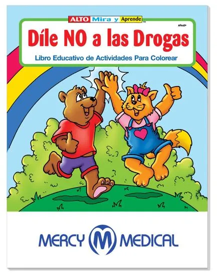 Drug Prevention Coloring Book Spanish Say No - 10.5 x 8 in