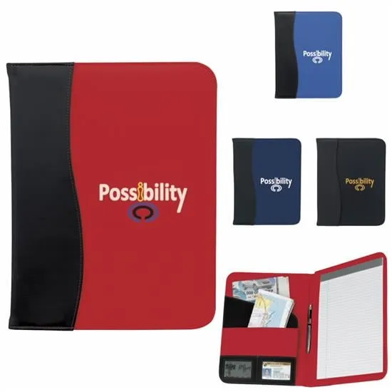 Pad Holder Portfolio Nylon ID Window Pen Loop - 12.8 x 10.5 in