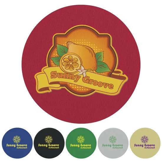 Custom Koozie Round Coaster Foam Polyester - 3.375 in