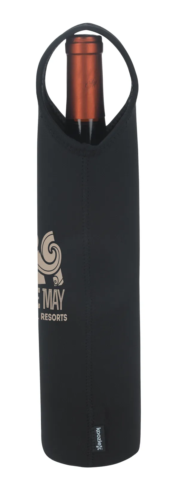 Wine Bottle Cooler Neoprene Carry Handle Insulated - 13 in - product view 2