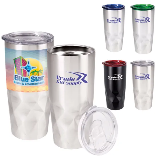 Insulated Tumbler Diamond Texture Stainless Steel - 20 oz