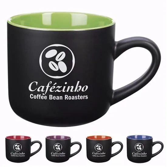 Bilby Mug Matte Black Stoneware Two-Tone - 15 oz