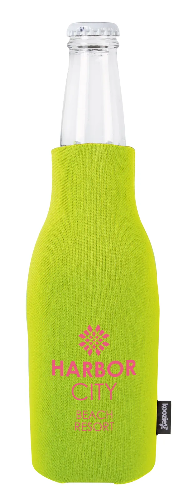 Zip-Up Bottle Cooler Polyester with Opener - 7 in - product view 3