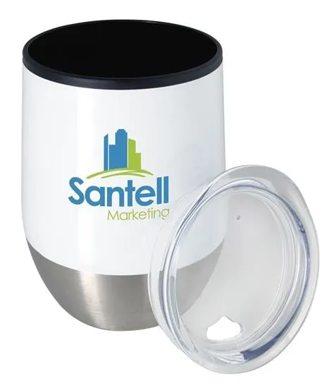 Stemless Wine Tumbler with Non-Skid Base - 12 oz