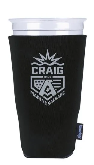 Custom Koozies Tall Cup Cooler Stadium Size Foam