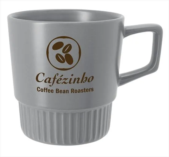 Stoneware Coffee Mug Matte Finish Colored Inner - 12 oz