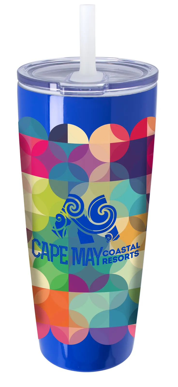 Insulated Tumbler with Built-in Silicone Straw - 30 oz - product view 6