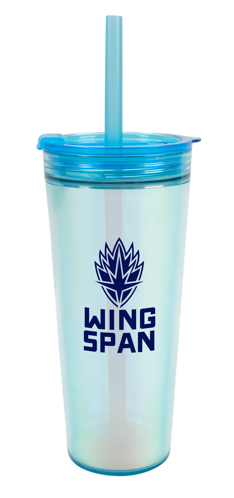 Recycled Tumbler Double Wall Flip Top Straw - 24 oz - product view 4