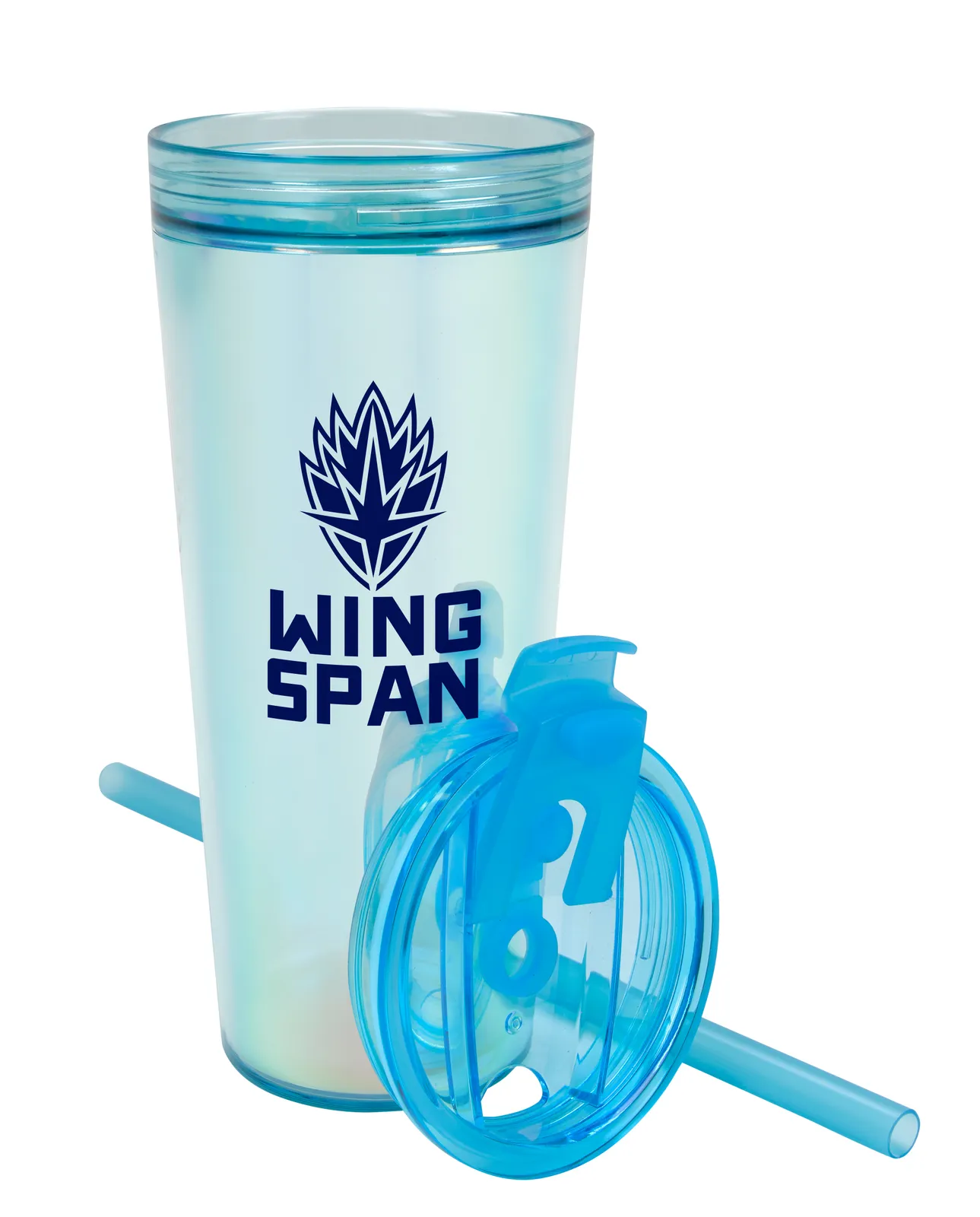 Recycled Tumbler Double Wall Flip Top Straw - 24 oz - product view 5