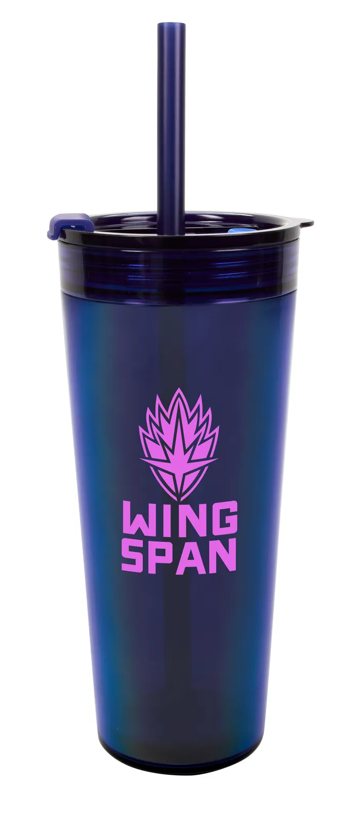 Recycled Tumbler Double Wall Flip Top Straw - 24 oz - product view 7