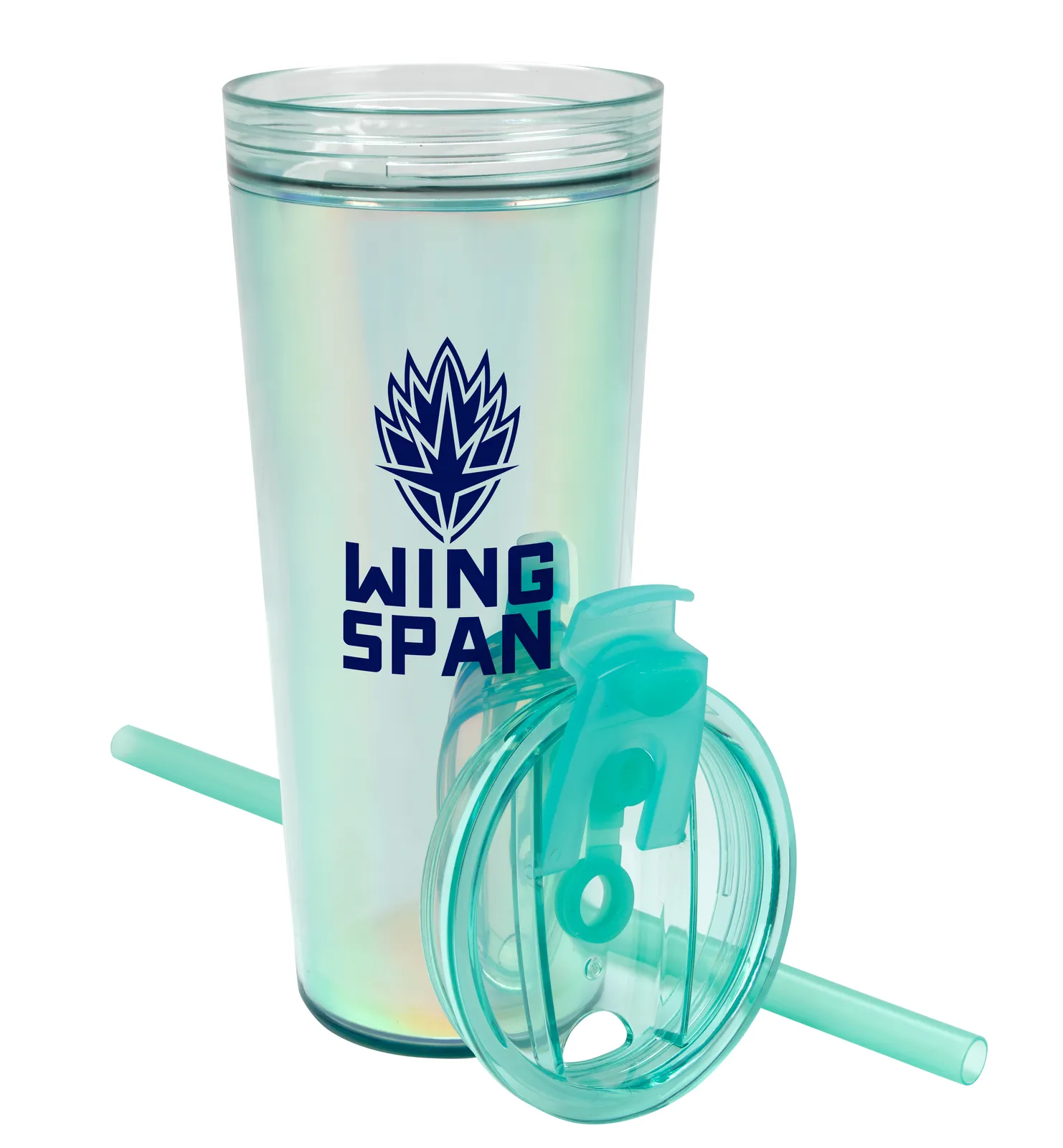 Recycled Tumbler Double Wall Flip Top Straw - 24 oz - product view 10